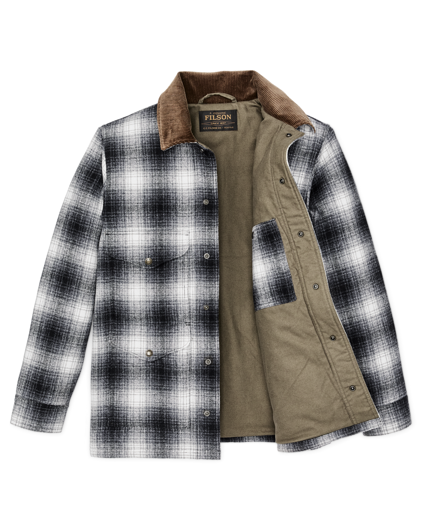 Spokane Insulated Cruiser Jacket - Charcoal Ombre