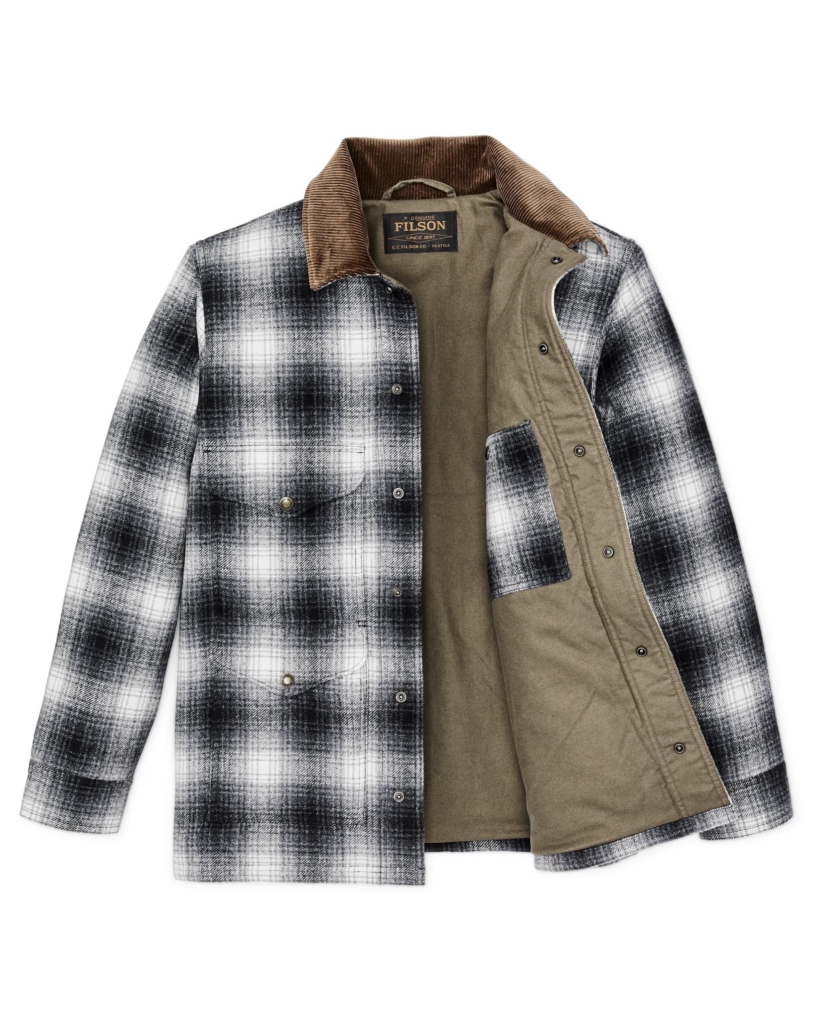 Spokane Insulated Cruiser Jacket - Charcoal Ombre