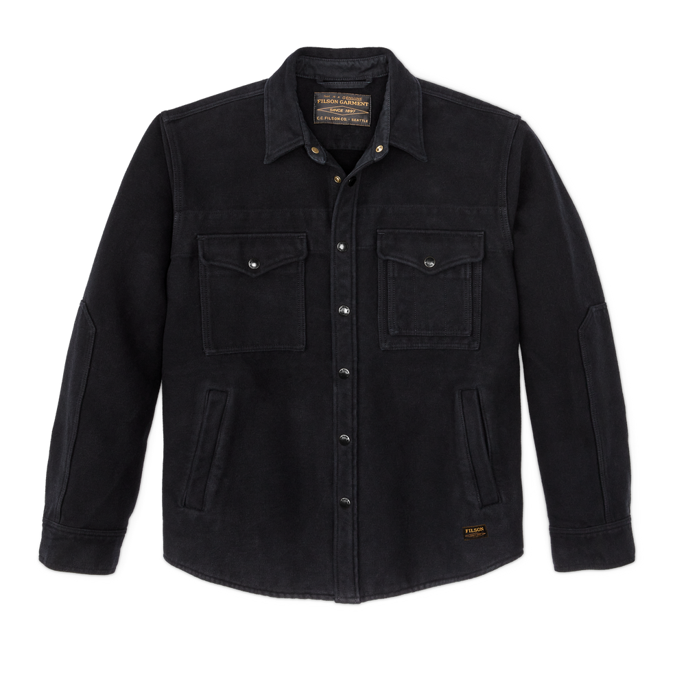 Front-facing image of the Filson Beartooth Jac-shirt - Anthracite