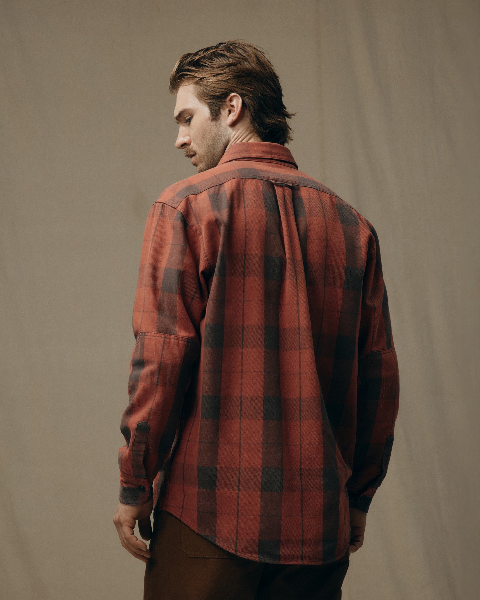 Vintage Wash Alaskan Guide Shirt - Sequoia / Dark Bown Plaid