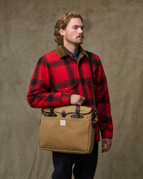 Rugged Twill Original Briefcase - Tan | Filson