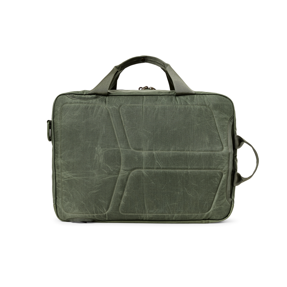 Alternate view of the Filson Surveyor Pullman Pack - Service Green