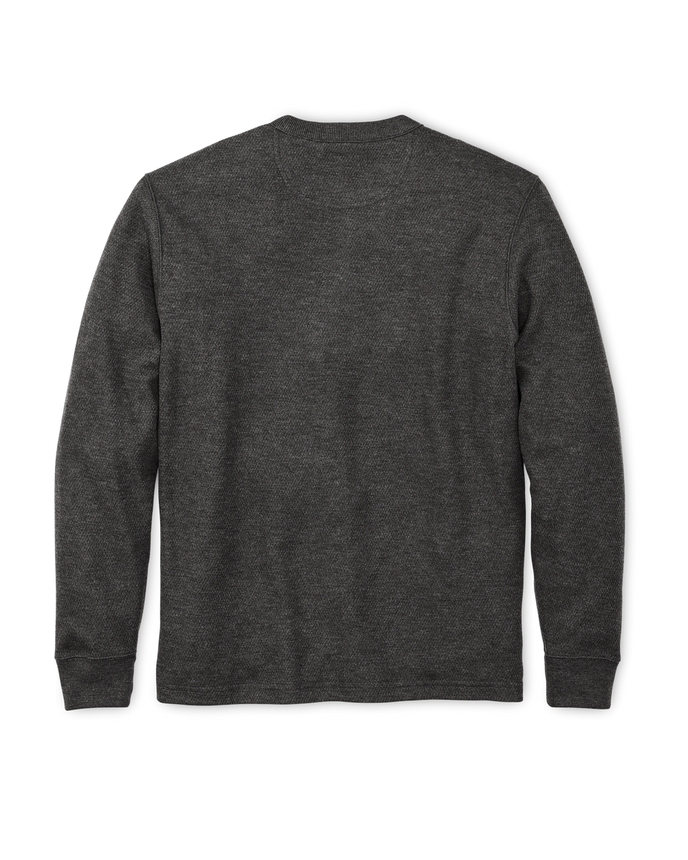 Alternate view of the Filson Waffle Knit Thermal Crewneck - Charcoal