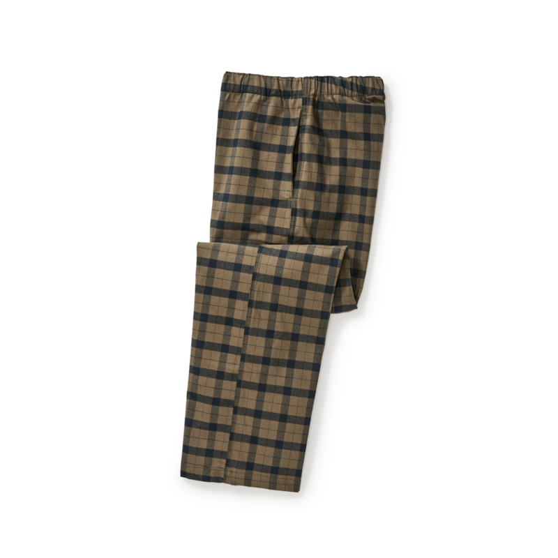 Alaskan Guide Lounge Bottoms - Otter Green / Black Plaid