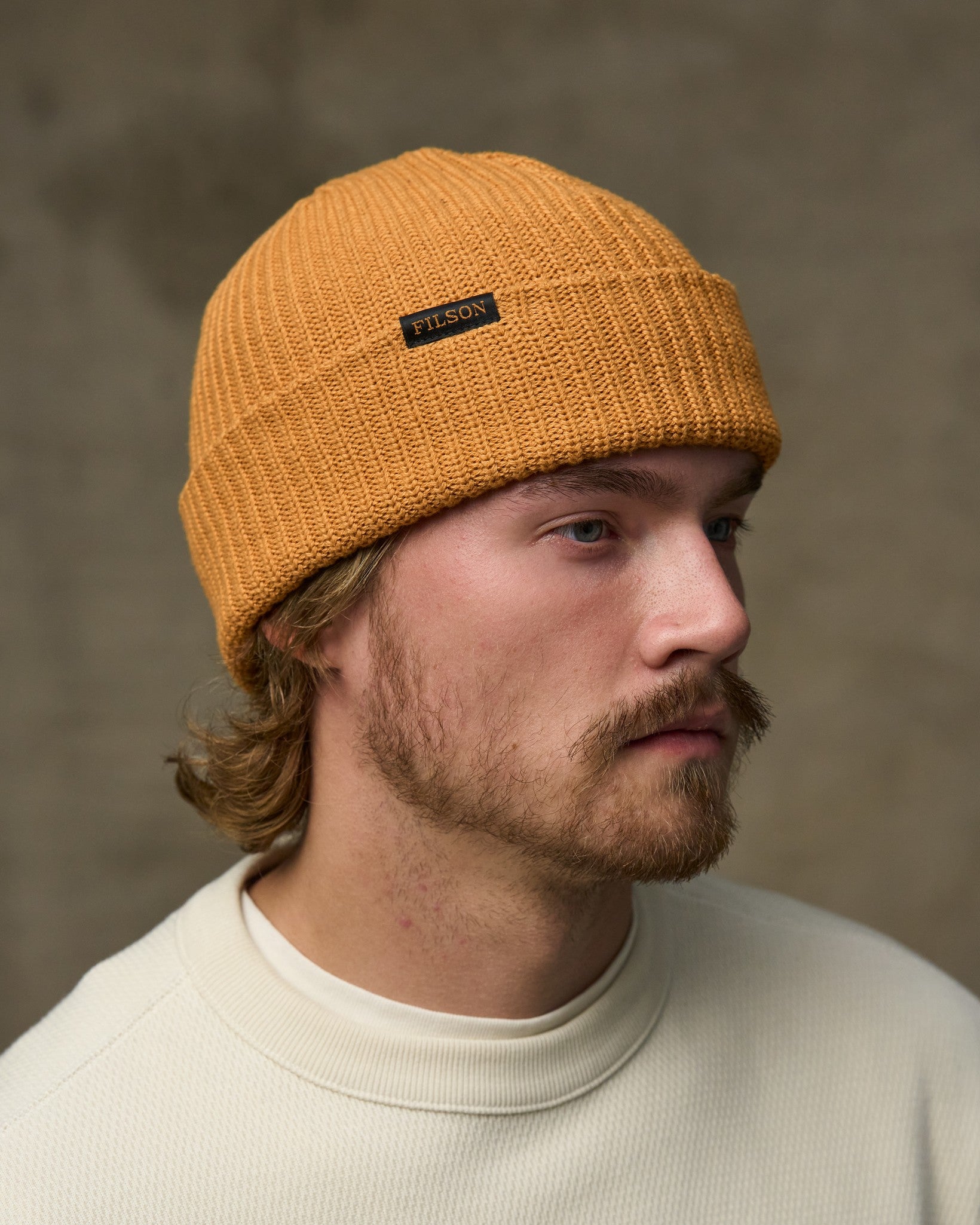 Cotton Watch Cap - Gold Ochre