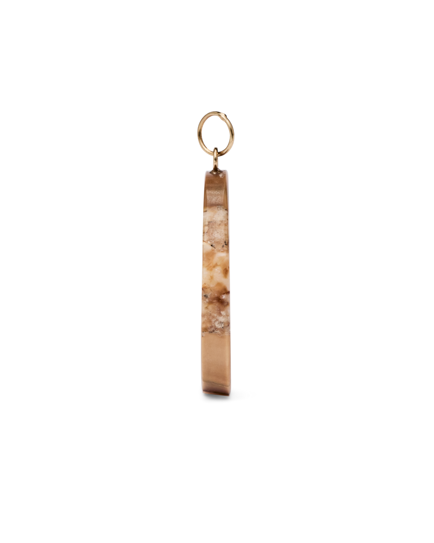 Ivory Jacks  14k Fossil Tusk Pendant - 14kyg