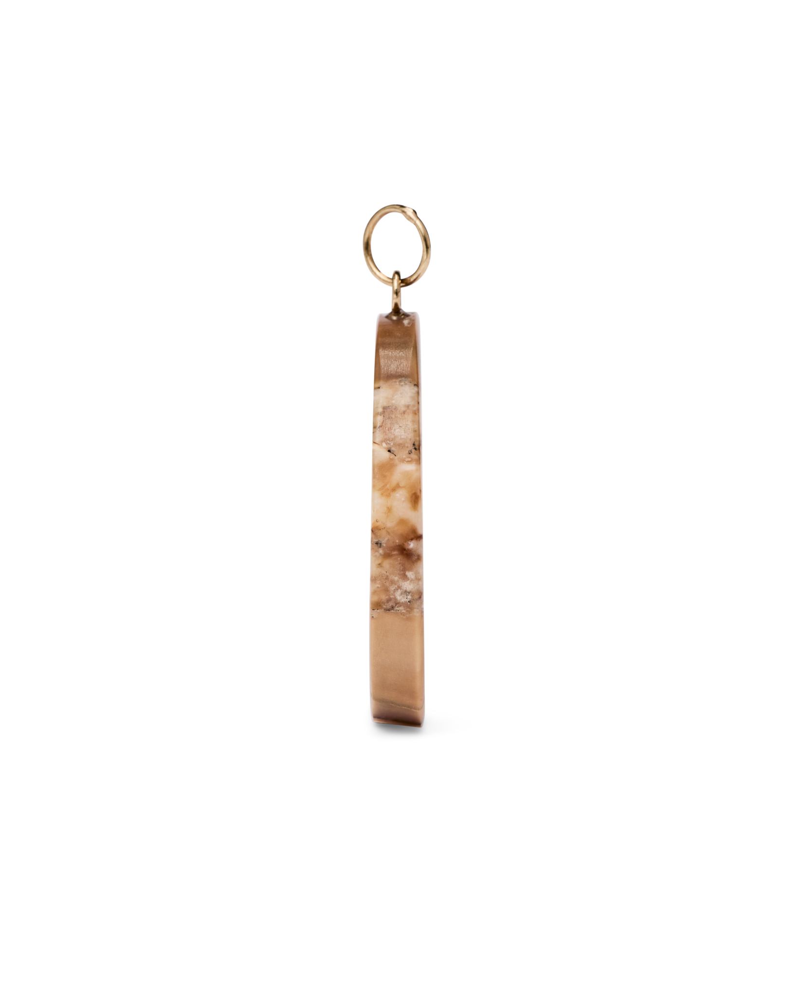 Ivory Jacks  14k Fossil Tusk Pendant - 14kyg