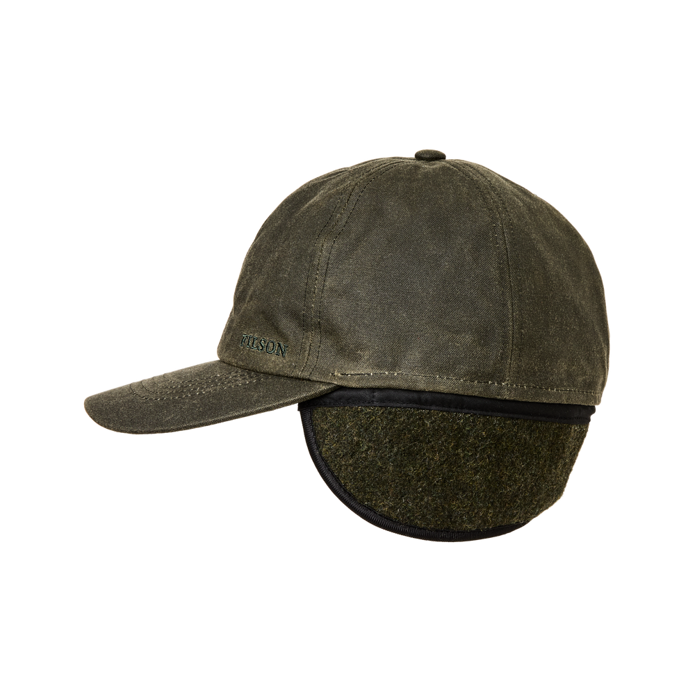 Alternate view of the Filson Insulated Tin Cloth Cap - Otter Green